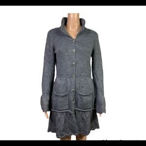 Hekla & Co Made In Italy Vintage Wool Blend Knit Buttoned Sweater Cardigan M